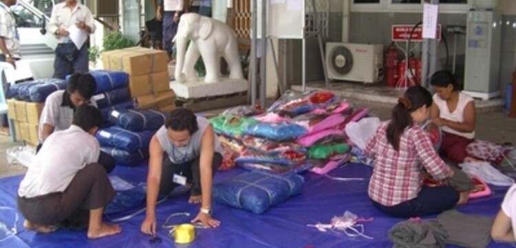 Zyklon Myanmar: Notlager