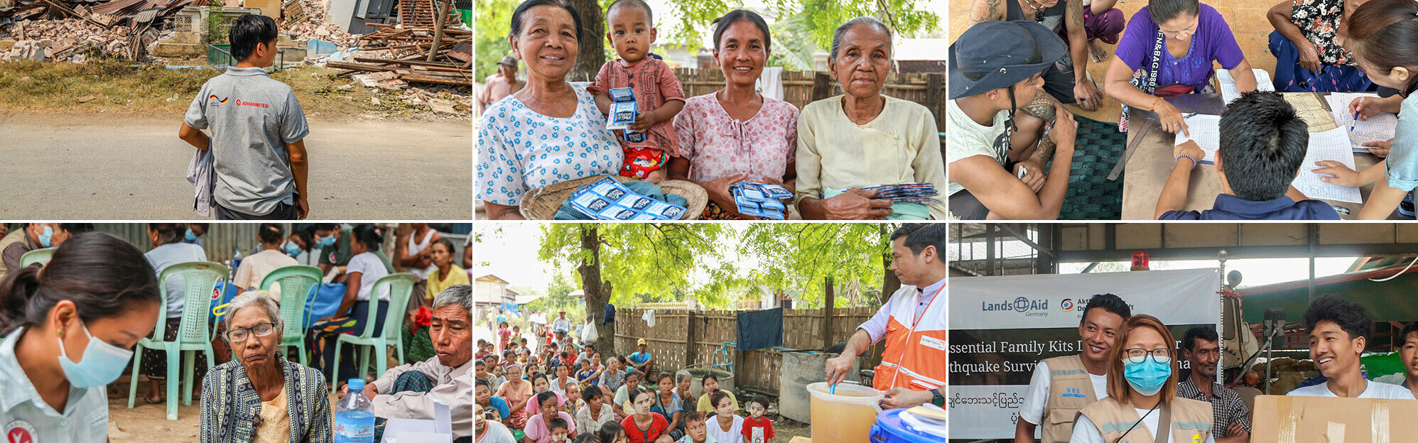 Hilfsorganisationen unterstützen in Myanmar nach Erdbeben 2025 