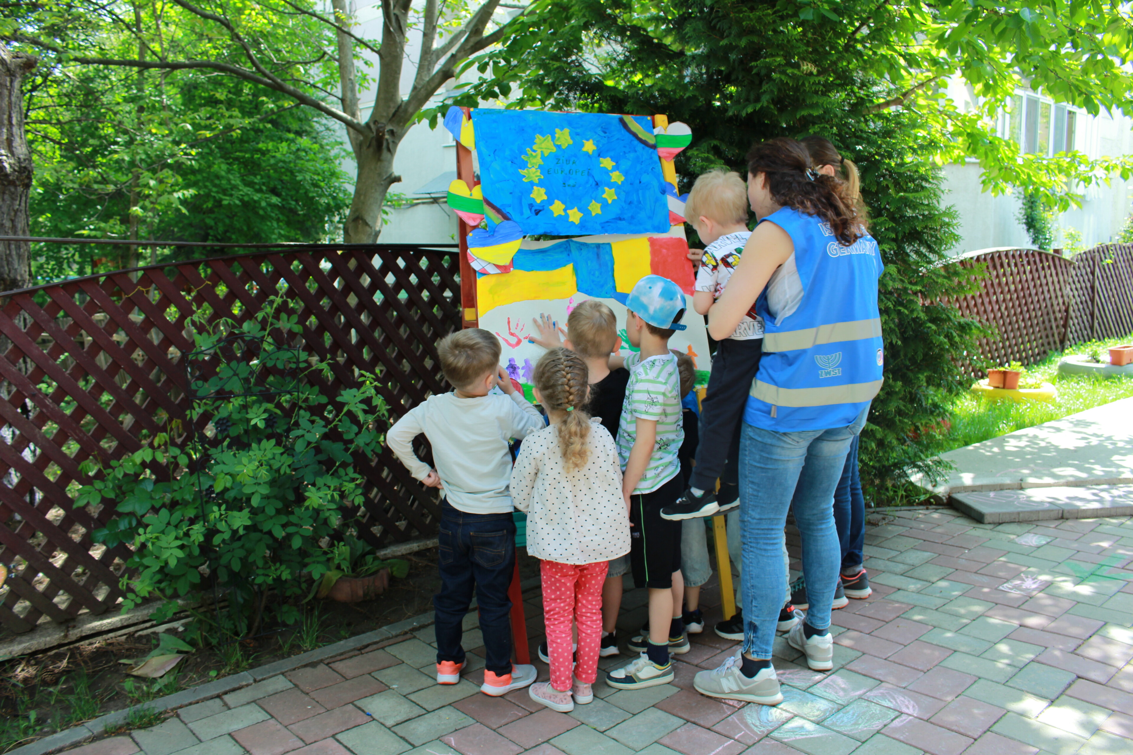 Kindergarten für geflüchtete Kinder aus der Ukraine in Suceava, Rumänien Kindergarten für geflüchtete Kinder aus der Ukraine in Suceava, Rumänien