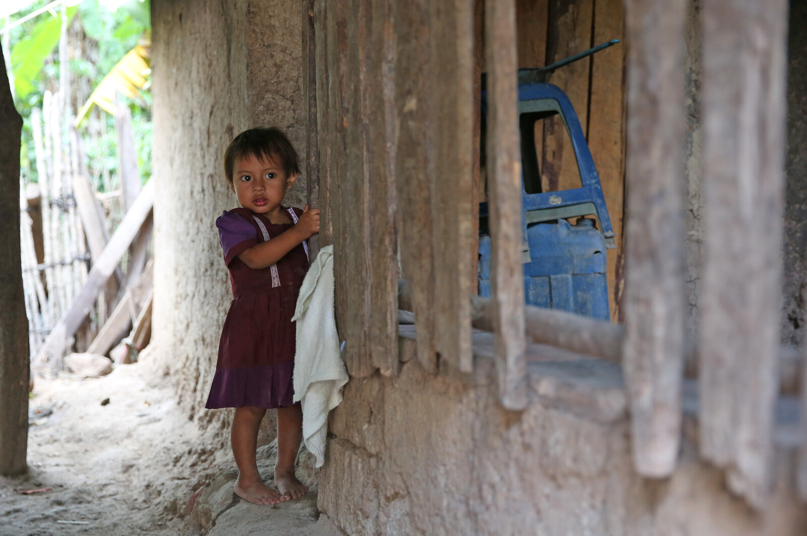 Ein kleines Mädchen in Guatemala