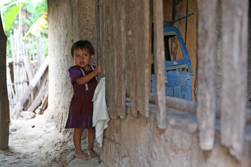 Ein kleines Mädchen in Guatemala Ein kleines Mädchen in Guatemala