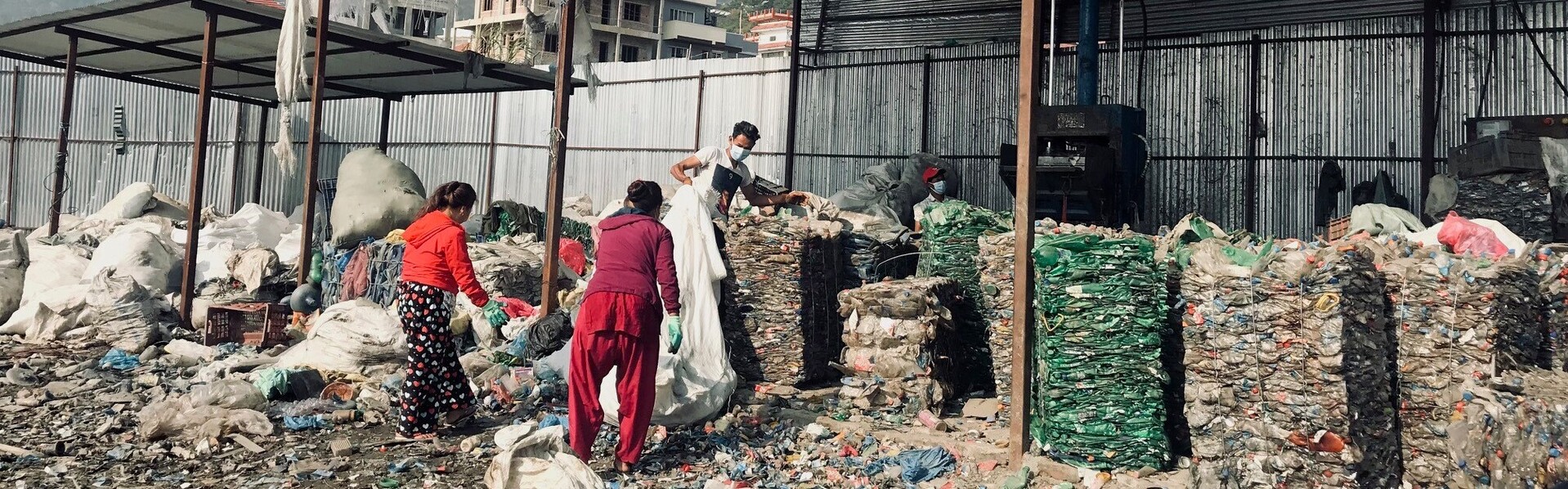 Eine Mülldeponie in Nepals Hauptstadt Kathmandu