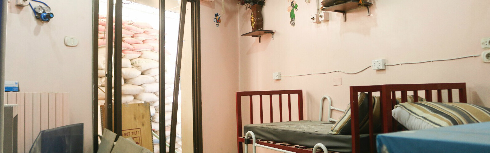 Zimmer im Krankenuaus in Aleppo.