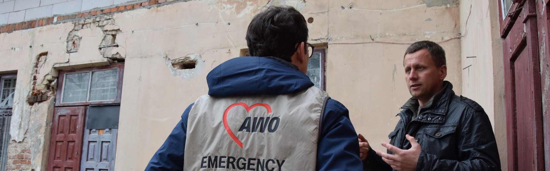 Helfer von AWO International unterstützen beim Wiederaufbau in der Ukraine