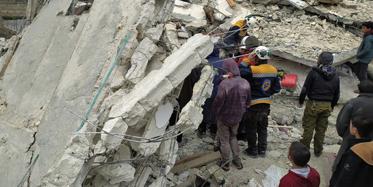 Zerstörung nach den Erdbeben in der Türkei und Syrien