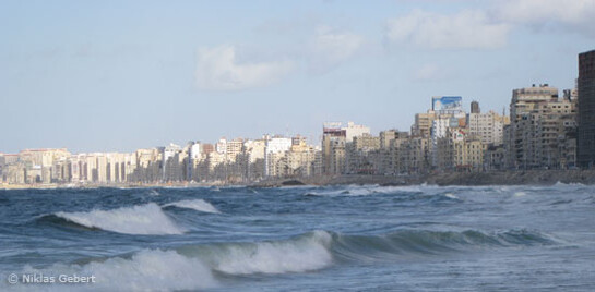 Küste vor Alexandria, Ägypten