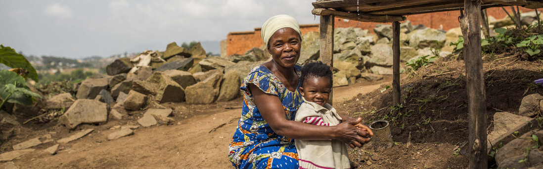 Frau mit Kind aus der DR Kongo Frau mit Kind aus der DR Kongo