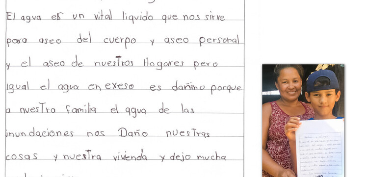 Julio Hernandez aus Honduras hat am Kunstwerk mitgewirkt