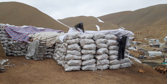 Heizmaterial für den Winter in Afghanistan