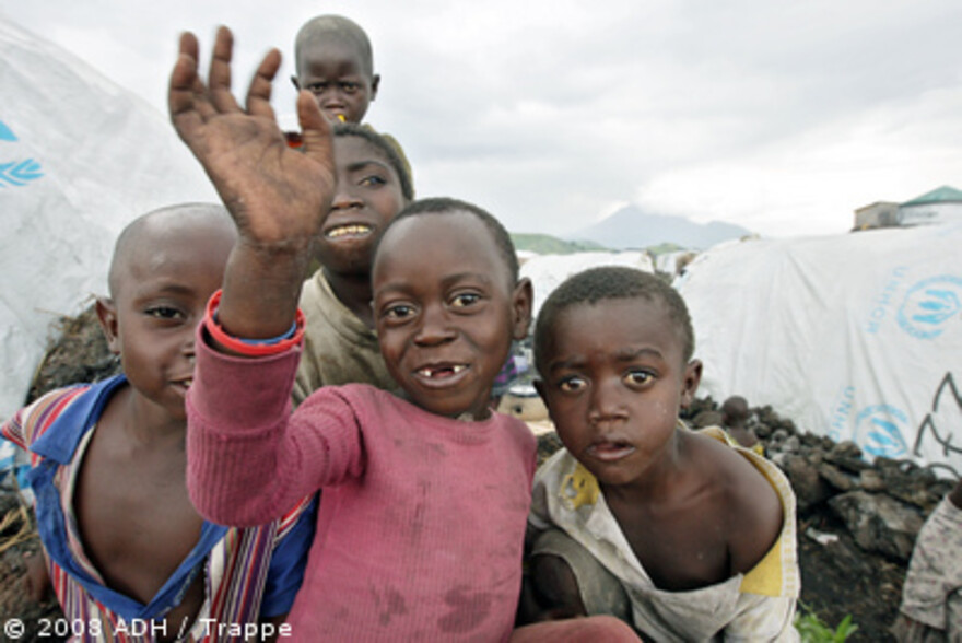 Kongo: Kinder im IDP Camp Bulengo