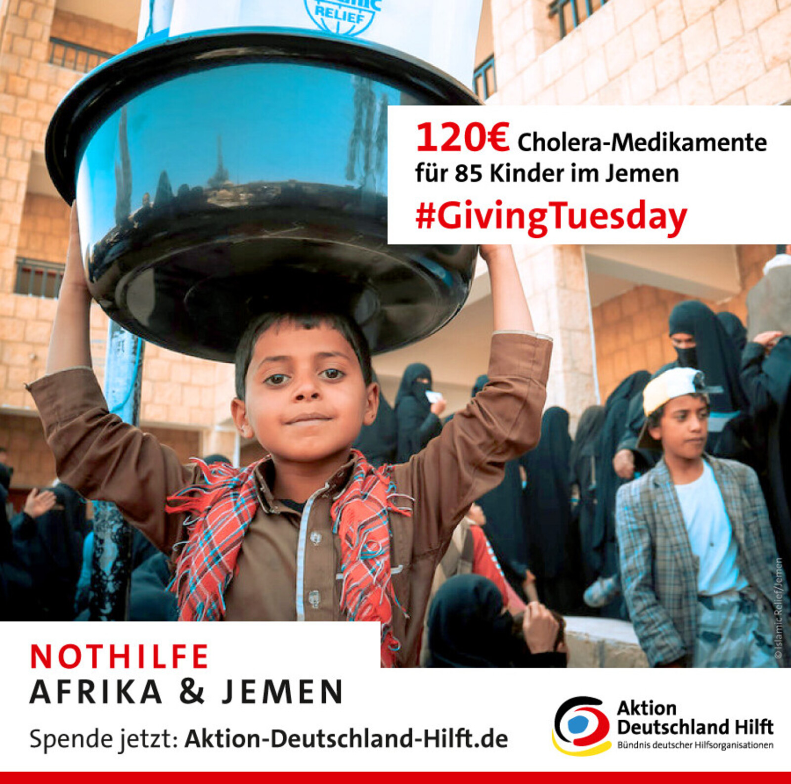 Die Menschen im Jemen leiden unter Hunger und Cholera: Helfen Sie uns zu helfen!