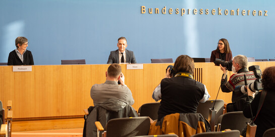 Pressekonferenz in Berlin: Humanitäre Hilfe und Katastrophenvorsorge