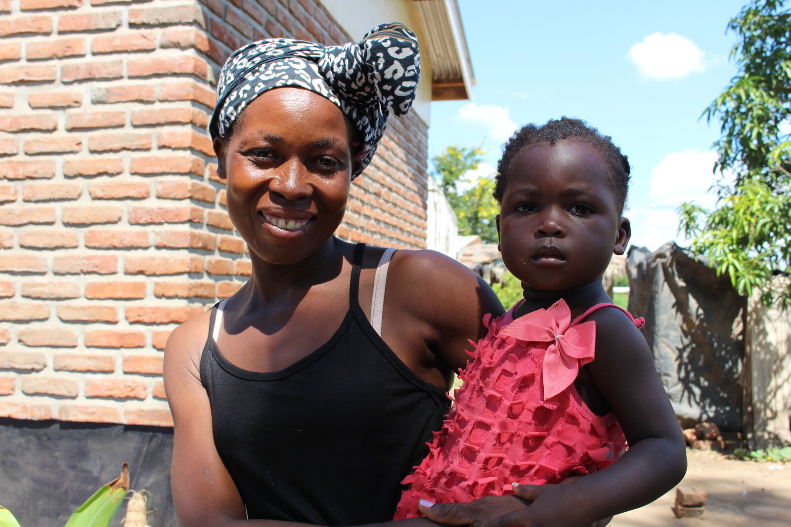 Frau und Kind in Malawi