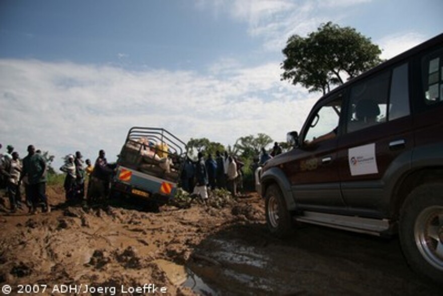 Flut Afrika: Fahrt ins ADH Projektgebiet