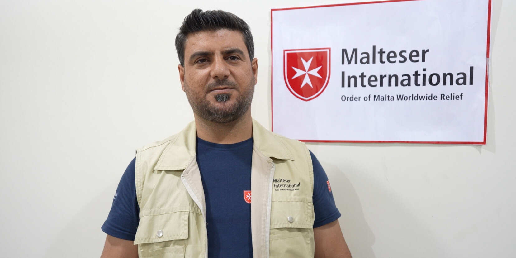 Mohammed Alsaad von IDA; einer Partnerorganisation von Malteser International in Syrien