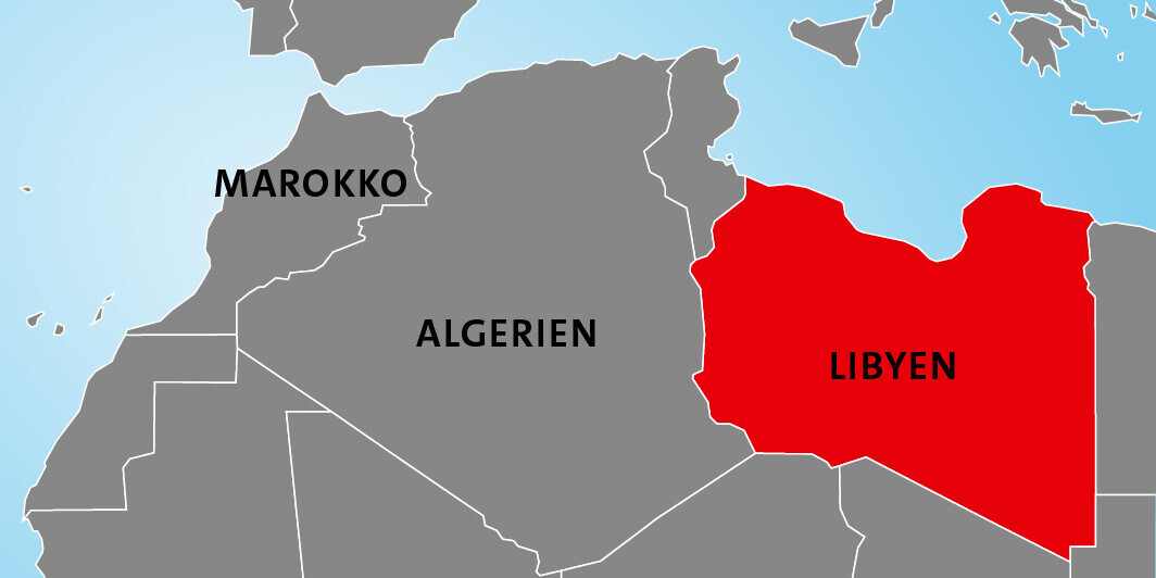 Lage von Libyen in Afrika