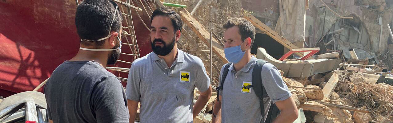 Einsatz der Hilfsorganisation Help in Beirut nach der Explosion