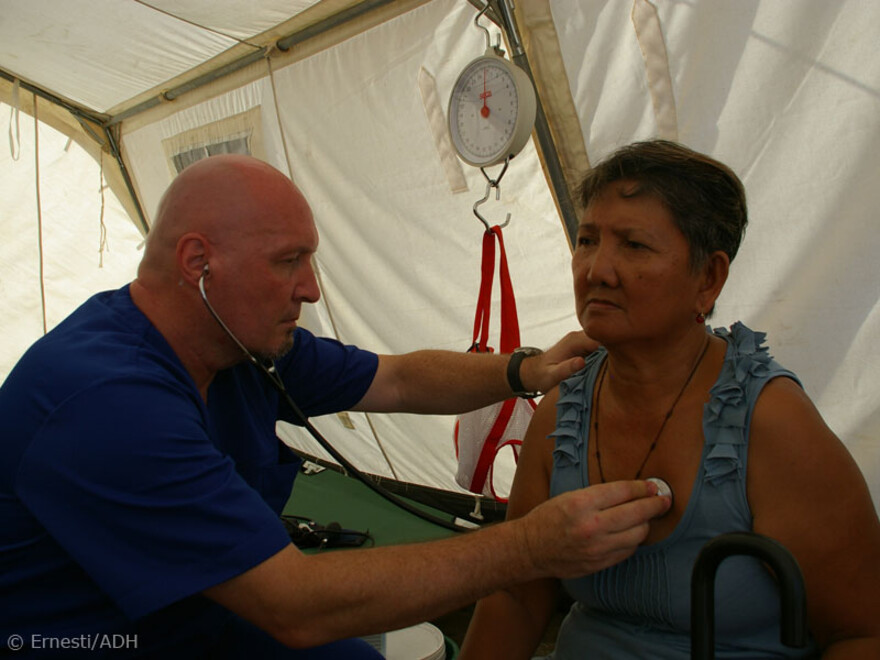 Die Bedingungen sind nicht mit denen in einer Notaufnahme in Deutschland vergleichbar