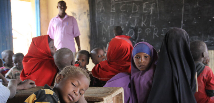 Schule im Flüchtlingslager Dadaab, Kenia