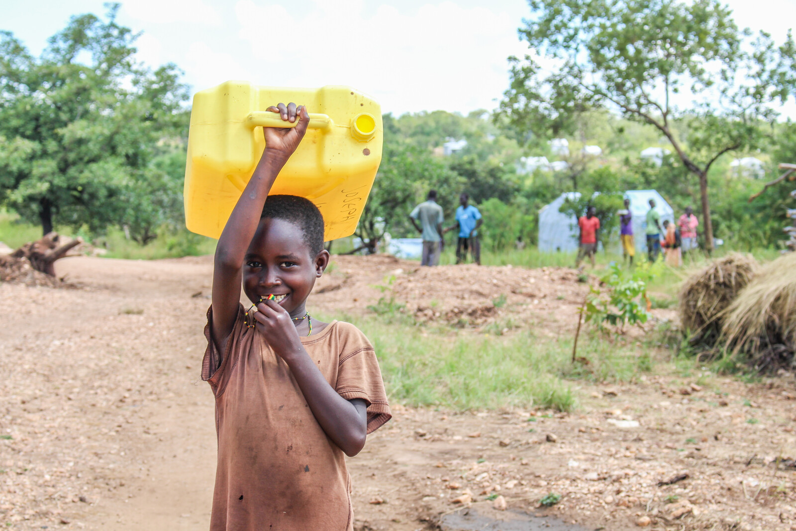 Ein aus dem Südsudan geflüchtetes Mädchen in Uganda