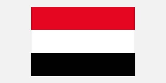 Die Flagge vom Jemen