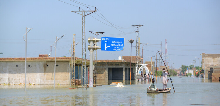 Der Monsun hat in Pakistan viele Teile der Infrastruktur zerstört