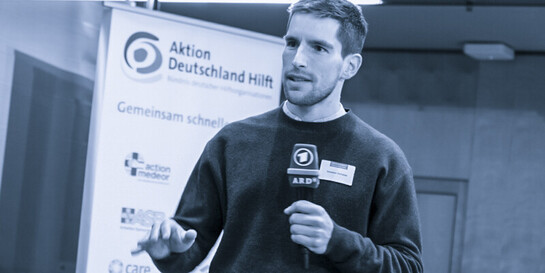 Sebastian Schneider, Gewinner des Journalistenpreises Humanitäre Hilfe 2018