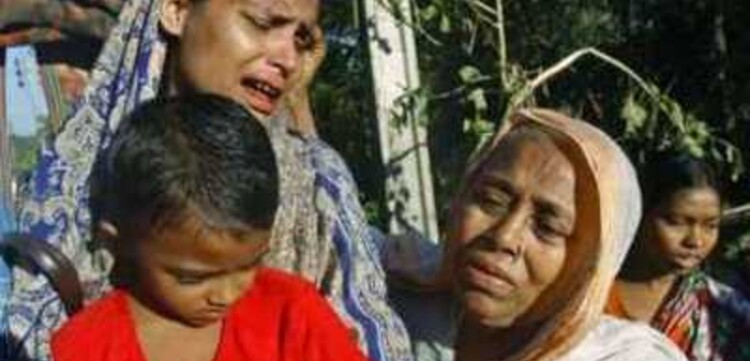 Zyklon Bangladesch: verzweifelte Familie