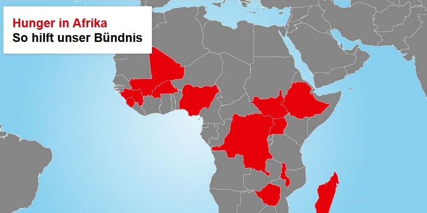 Interaktive Grafik: Hilfsprojekte in Afrika