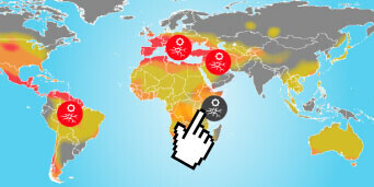 Interaktive Grafik Klimawandel & Naturkatastrophen