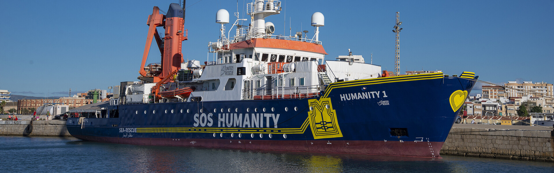 Rettungsschiff der Hilfsorganisation SOS Humanity