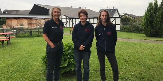 Drei Notfallpädagoginnen in Ahrweiler