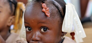 Kleines haitianisches Mädchen