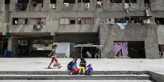 Straße im Libanon: Die wachsende Zahl urbaner Flüchtlinge bringt Städte an ihre Belastungsgrenze (Archivbild)