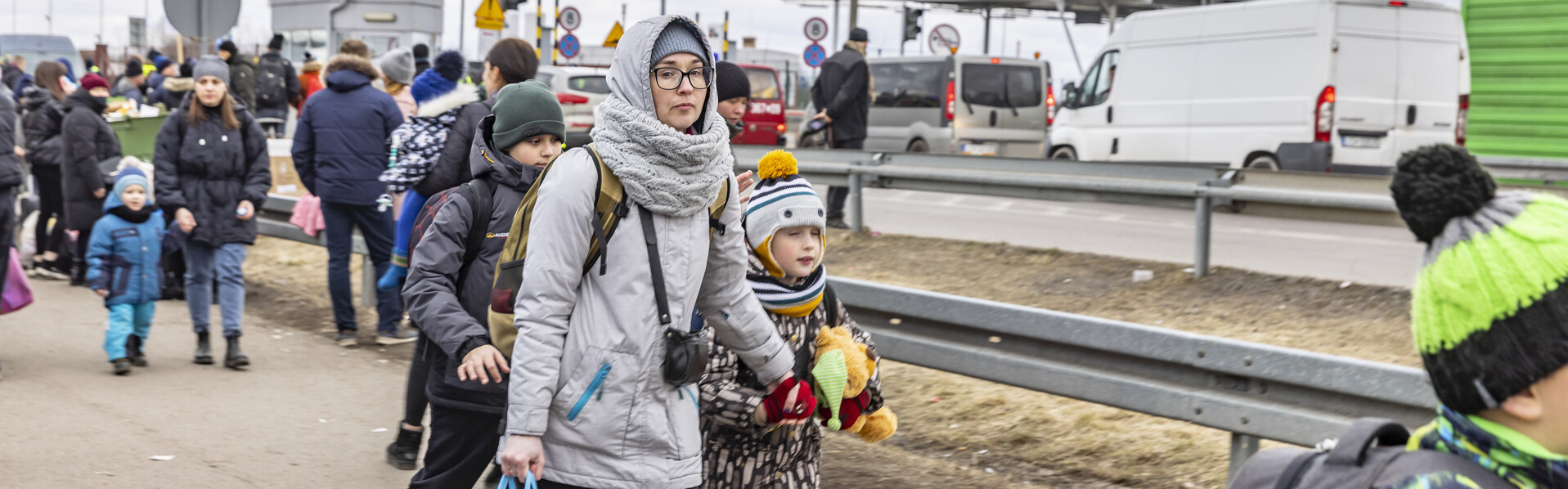 Vor dem Krieg in der Ukraine fliehen vor allem Frauen mit ihren Kindern