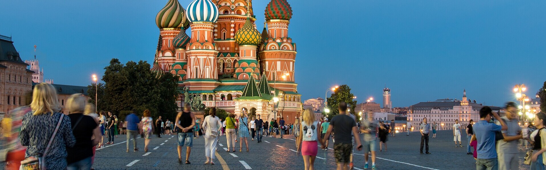 Die Basilius-Kathedrale in Moskau.