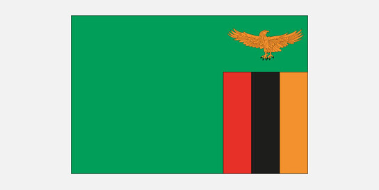 Flagge Sambia