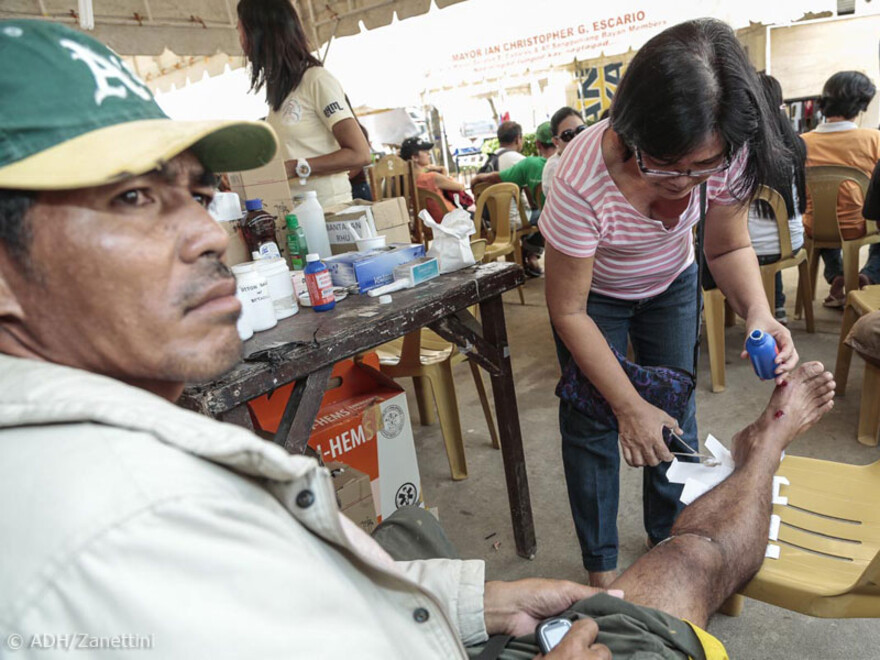 Fachmännische Wundversorgung