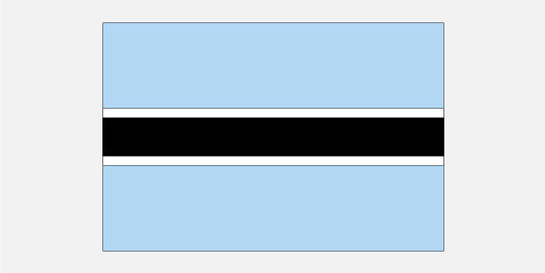 Botswana Flagge