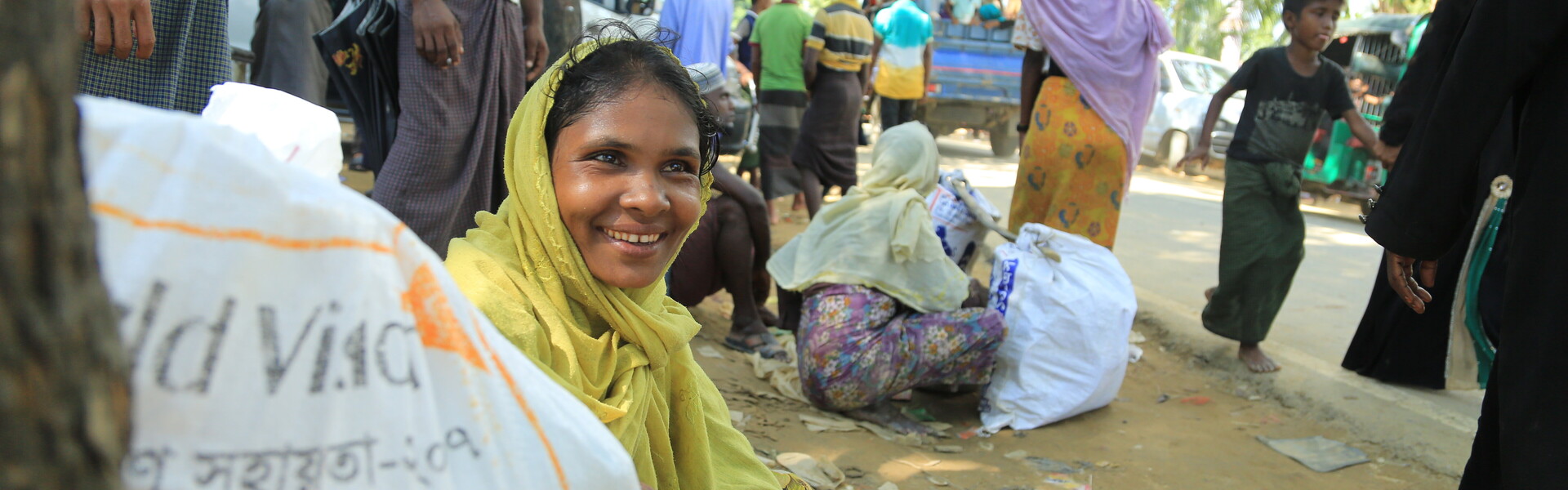 Hilfe für Rohingya: Eine Frau im Flüchtlingscamp in Bangladesch.