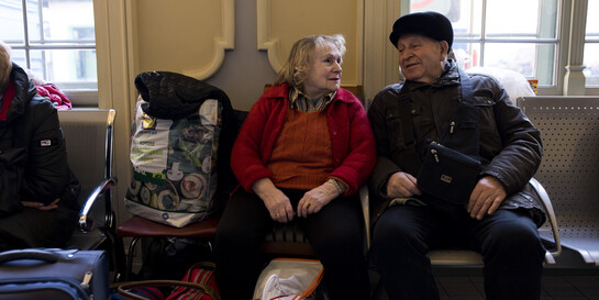 Das Ehepaar Kyrylo und Anna erzählen von ihren Erlebnissen von der Flucht aus der Ukraine
