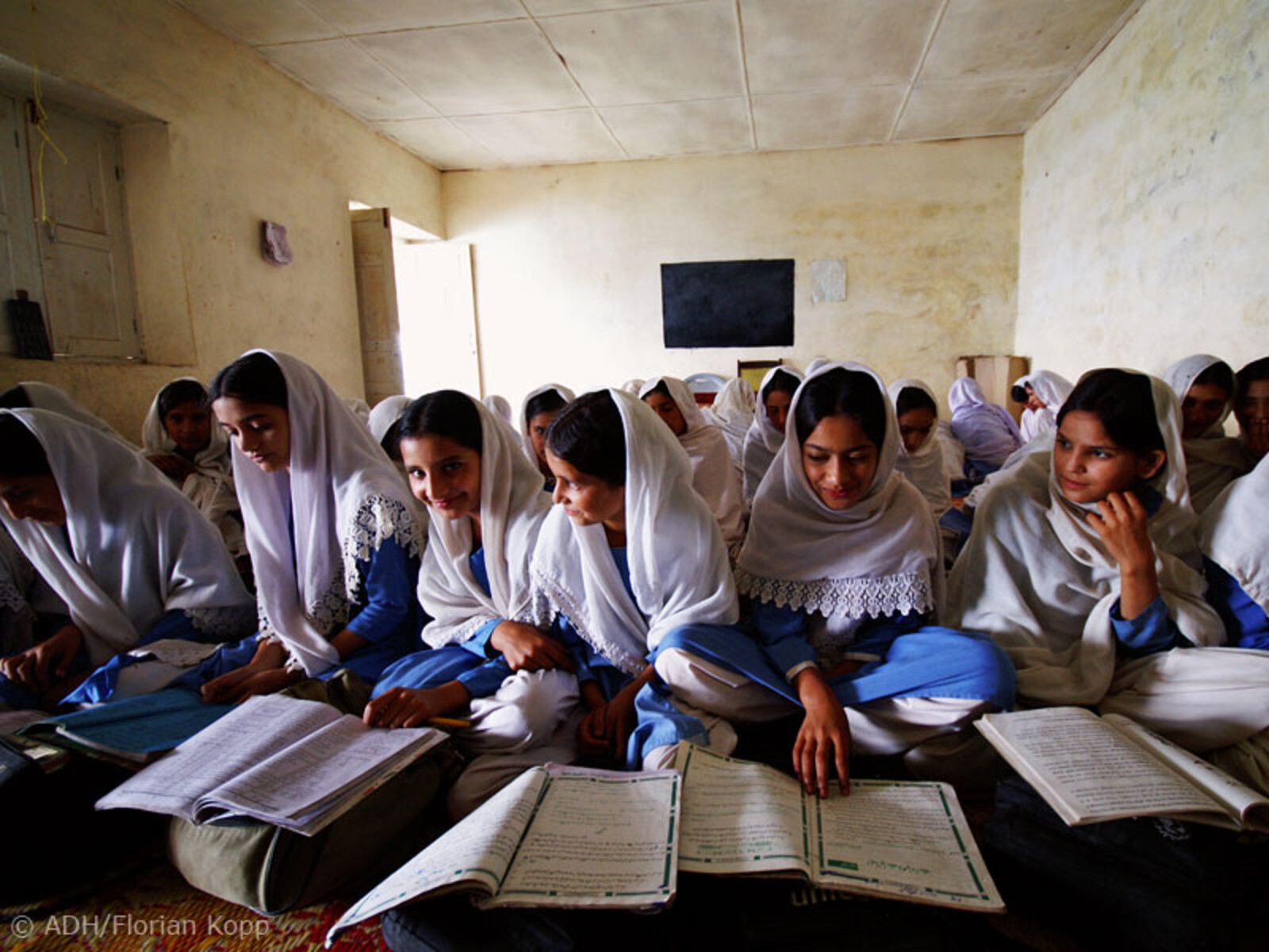 Mädchen in einer Schule in Pakistan