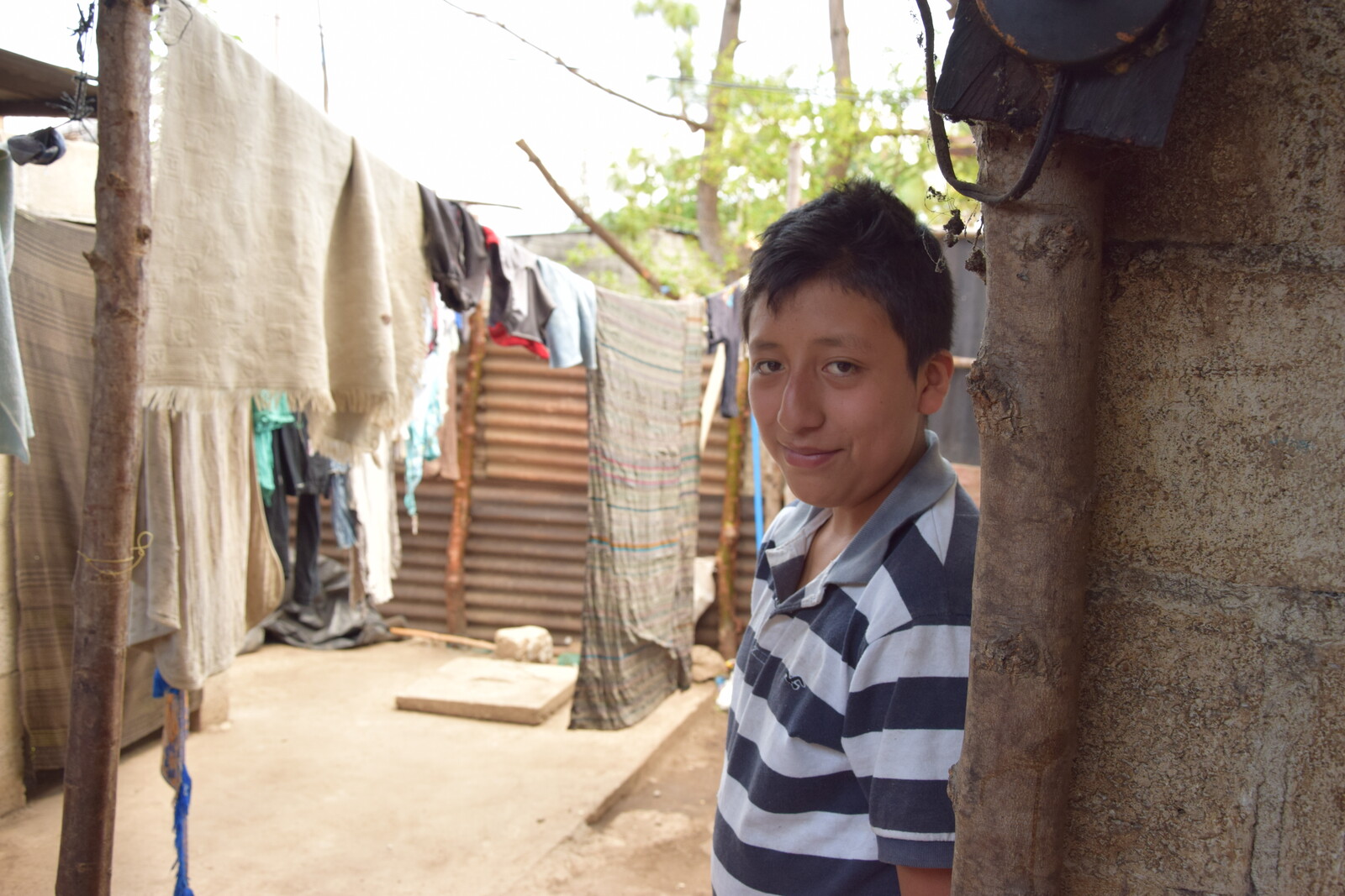 In Guatemela nimmt Luis an einem Projekt zur Katastrophenvorsorge teil