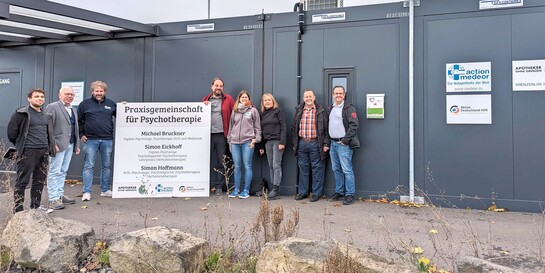 In der Containeranlage auf der Kalenborner Höhe werden demnächst drei Psychotherapeuten ihre Praxen eröffnen