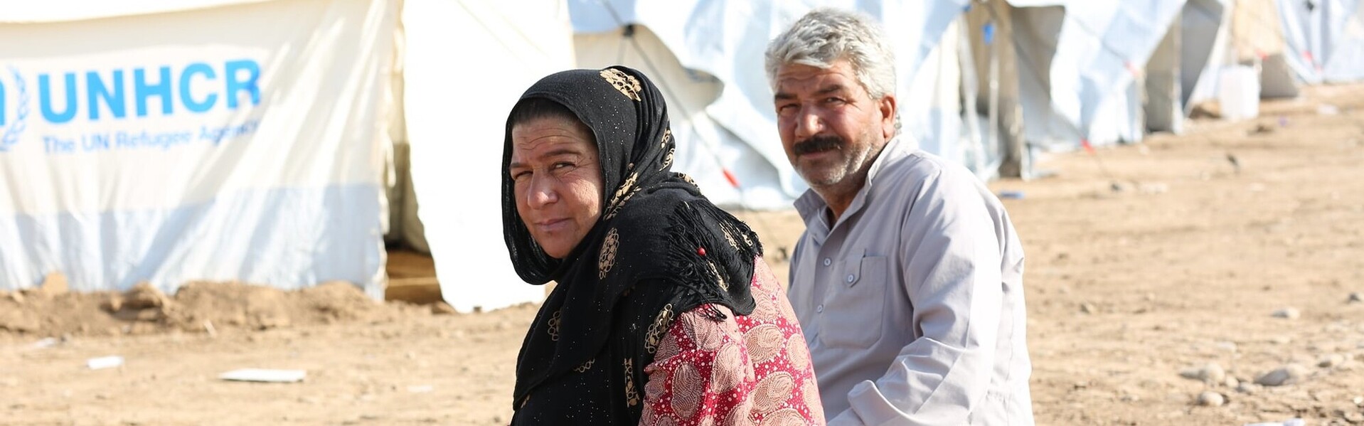 Ein Ehepaar floh vom Krieg in Syrien in den Irak 