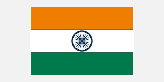 Die Flagge von Indien