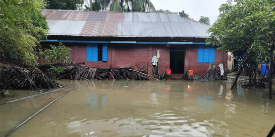 Überschwemmungen nach Unwetter in Bangladesch © Help - Hilfe zur Selbsthilfe