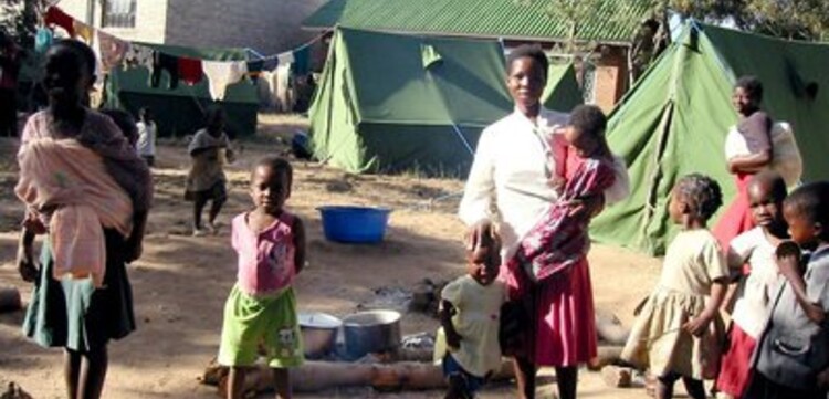 Cholera Simbabwe: Zeltlager