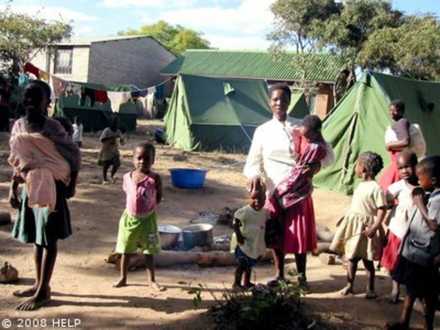 Cholera Simbabwe: Zeltlager