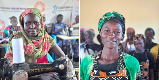 Ayom und Nyabol aus dem Südsudan erhalten Unterstützung in Frauenzentren